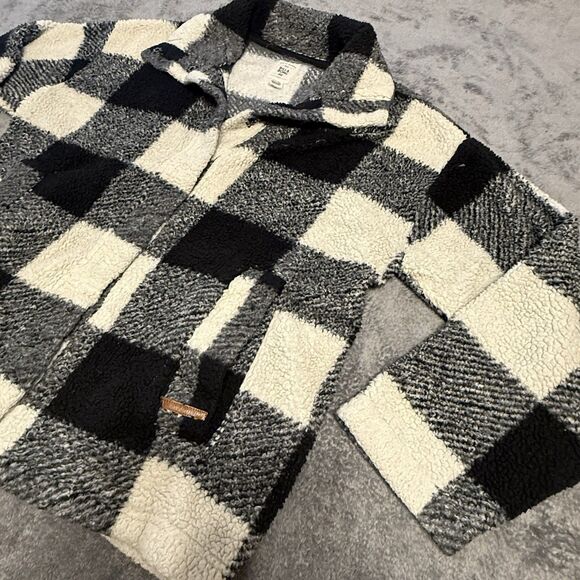 Billabong Women’s Cozy Days Fleece Jacket Button Up Size M - Picture 3 of 7